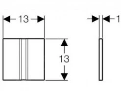 Geberit Spoelsystemen - Wc-besturing Met Elektronische Spoelactivering, Bedieningsplaat Type 50, Batterijvoeding, Geborsteld Chroom 116.036.GH.1 -Geberit Winkel 054e396967618023b655d697