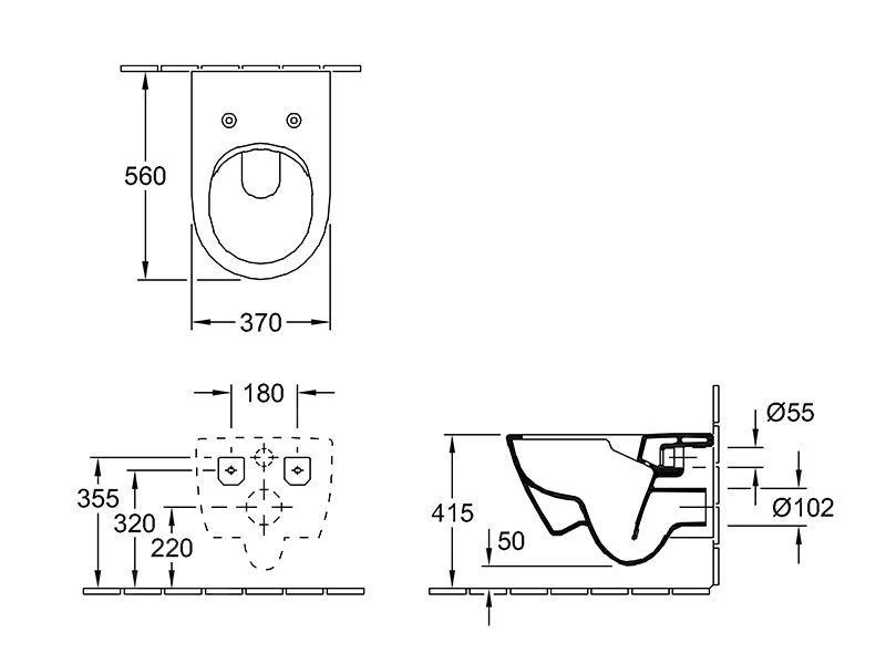 Villeroy & Boch Subway 2.0 - Wandcloset Met Softclose WC-zitting, DirectFlush, Alpine Wit 5614R201 4 Villeroy & Boch Subway 2.0 - Wandcloset Met Softclose WC-zitting, DirectFlush, Alpine Wit 5614R201 - Afbeelding 2