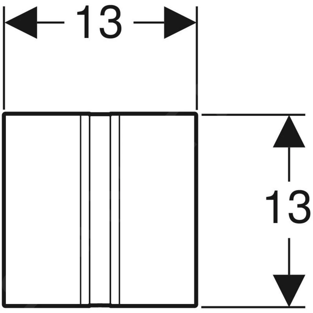 Geberit Spoelsystemen - Urinoirstuursysteem Met Elektronische Spoelactivering, Netvoeding, Bedieningsplaat Type 50, Messing 116.026.QF.1 4 Geberit Spoelsystemen - Urinoirstuursysteem Met Elektronische Spoelactivering, Netvoeding, Bedieningsplaat Type 50, Messing 116.026.QF.1 - Afbeelding 2