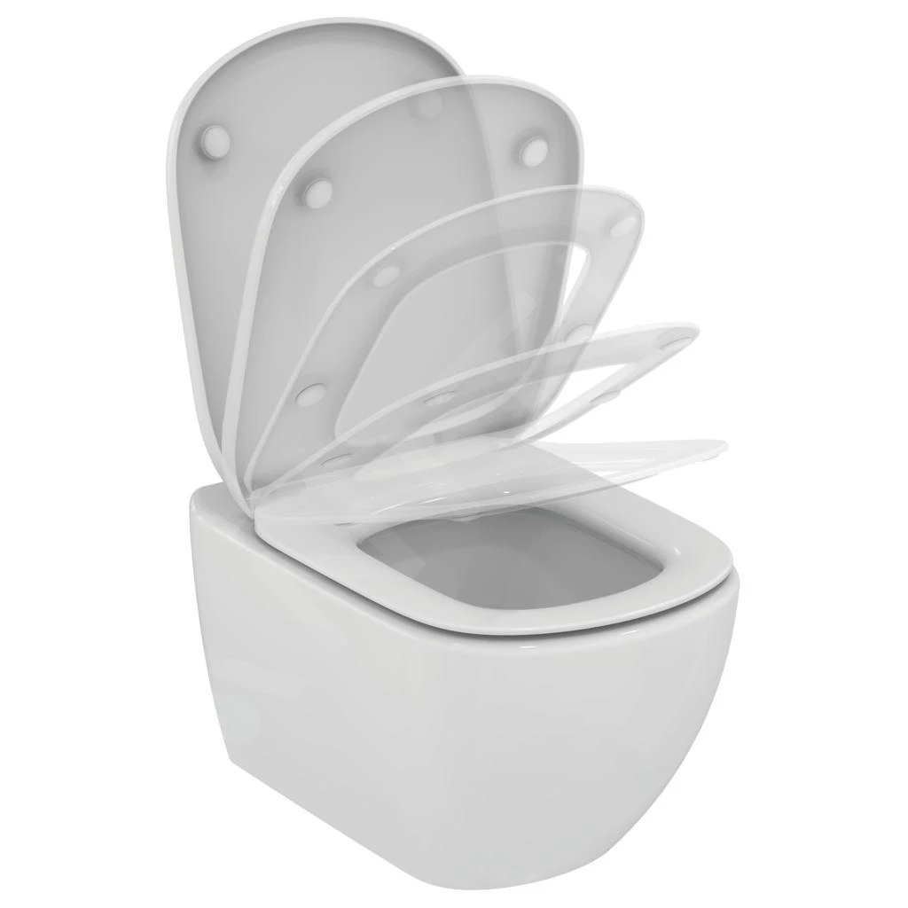 Ideal Standard Tesi - Hangend Toilet Met Wc Bril Overwrap SoftClose, AquaBlade, Wit T354801 3 Ideal Standard Tesi - Hangend Toilet Met Wc Bril Overwrap SoftClose, AquaBlade, Wit T354801