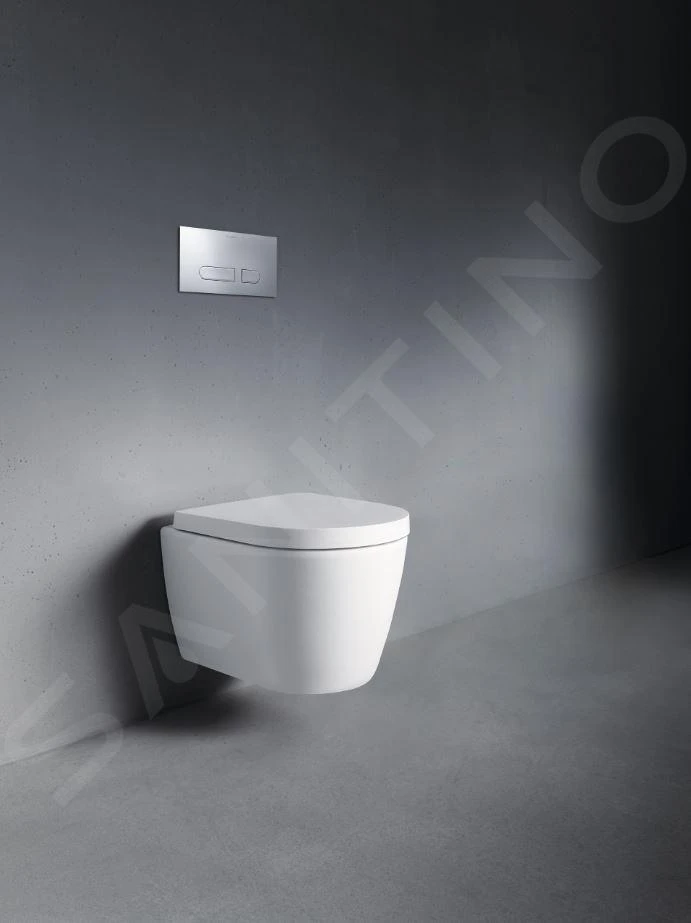 Duravit ME By Starck - Hangend Toilet Compact, Rimless, Wit/mat Wit 2530092600 5 Duravit ME By Starck - Hangend Toilet Compact, Rimless, Wit/mat Wit 2530092600 - Afbeelding 3