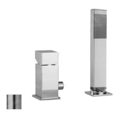 Paffoni Level - Badrandkraan, 2-gats, Rvs LEC041ST