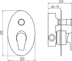 Novaservis Nobless Vision X - Inbouw Badkraan Met Omstelkraan En Inbouwdeel, Chroom 42050R,0 -Geberit Winkel 31c22ef6dbbc709a54d02f61