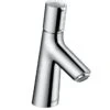 Hansgrohe Talis Select S - Wastafelkraan 80 Met Waste, Drukknopbediening, Chroom 72040000 2 Hansgrohe Talis Select S - Wastafelkraan 80 Met Waste, Drukknopbediening, Chroom 72040000 -Geberit Winkel 3207668a06dc6ba4ab53be64