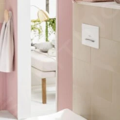 Villeroy & Boch ViConnect - WC-bedieningsplaat, Wit/chroom 92216168 -Geberit Winkel 32349e1857d9fd159a132ed2