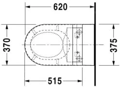 Duravit Starck 2 - Wandcloset Voor Bidet Wc Bril SensoWash, Met WonderGliss, Alpine Wit 25335900001 -Geberit Winkel 3a8fc13d517238e81e82a709