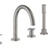 Grohe Atrio - Badkraan, 5-gats Installatie, Supersteel 19923DC3 -Geberit Winkel 422baa43265deaf20f21a9d6
