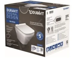 Duravit DuraStyle - Compact Wandcloset, Softclose WC-zitting, Rimless, Alpine Wit 45710900A1 15 Duravit DuraStyle - Compact Wandcloset, Softclose WC-zitting, Rimless, Alpine Wit 45710900A1 -Geberit Winkel 4b9b77c93bd18438e2719f9e