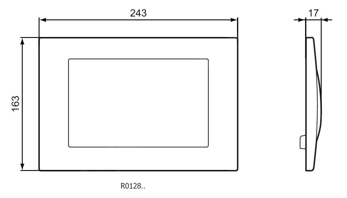 Ideal Standard Septa Pro - Bedieningspaneel M2, Rvs R0128MY 4 Ideal Standard Septa Pro - Bedieningspaneel M2, Rvs R0128MY - Afbeelding 2