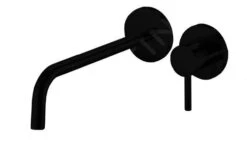 Paffoni Light - 2-gats Inbouw Wastafelkraan, Zwart Mat LIG006NO70