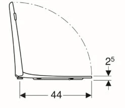 Geberit Selnova Comfort - WC-zitting Voor Gehandicapten, Duroplast, Karmozijn 500.133.00.2 -Geberit Winkel 526a2980c462ddca58f111c0