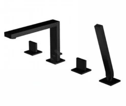 Steinberg 160 - Badrandcombinatie, 4-gats Montage, Mat Zwart 160 2402 S