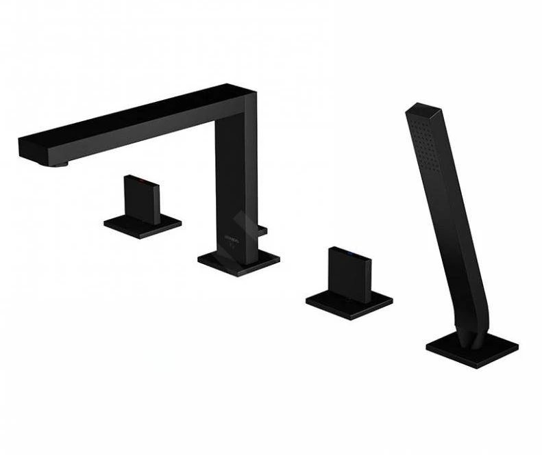 Steinberg 160 - Badrandcombinatie, 4-gats Montage, Mat Zwart 160 2402 S 3 Steinberg 160 - Badrandcombinatie, 4-gats Montage, Mat Zwart 160 2402 S