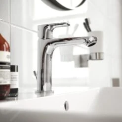 Ideal Standard Connect Air - Grande Slim Wastafelkraan Met Waste, Chroom A7012AA -Geberit Winkel 605fb184fbe97aab37660f64