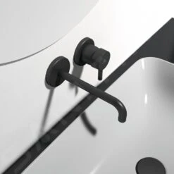 Ideal Standard CeraLine - Inbouw Wastafelkraan, 2-gats, Zwart A6938XG -Geberit Winkel 6ae03f52b5aeaf71a64e69f6