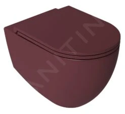 Sapho Isvea - WC-bril, Slim, SoftClose, Kastanje Rood 40KF0543I-S -Geberit Winkel 6d1156e86f8ec8947449ae4f