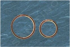 Geberit Sigma21 - Bedieningsplaat, Dual Flush Spoeling, Mustang Leisteen/rood Goud 115.650.JM.1