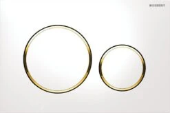 Geberit Sigma20 - Bedieningsplaat, Wit/verguld 115.882.KK.1