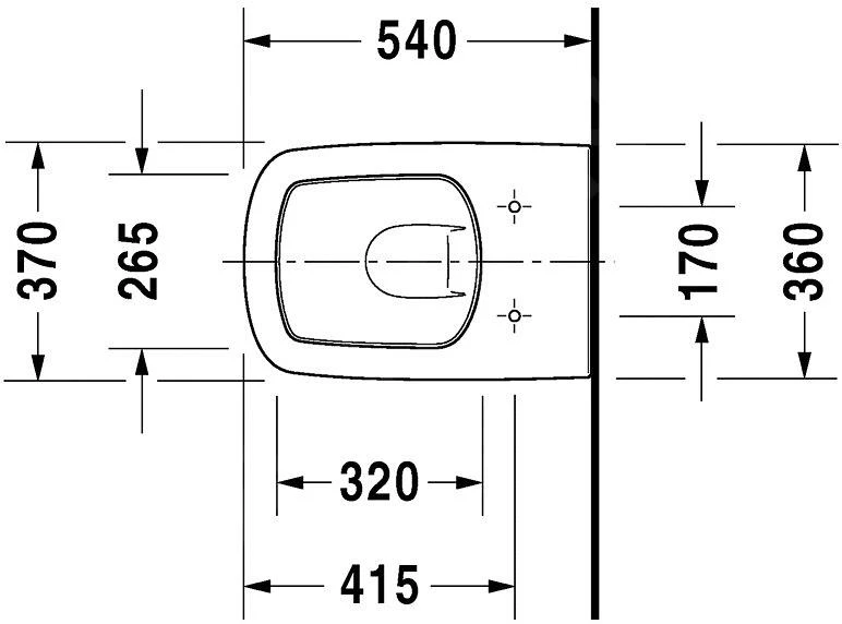 Duravit DuraStyle - Wandcloset, Wit 2536090000 4 Duravit DuraStyle - Wandcloset, Wit 2536090000 - Afbeelding 2