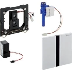 Geberit Spoelsystemen - Wc-besturing Met Elektronische Spoelactivering, Bedieningsplaat Type 50, Batterijvoeding, Geborsteld Chroom 116.036.GH.1 -Geberit Winkel 7e60e855de0ac4fcc8a9ad45