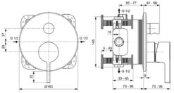 Ideal Standard Joy - Inbouw Mengkraan, Voor 2 Functies, Chroom A7383AA -Geberit Winkel 80b164023fa2ca18635fcbac