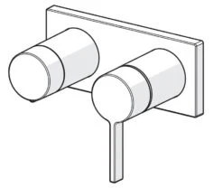 Hansa Loft - Inbouwkraan Voor 2 Uitgangen, Chroom 57649583 -Geberit Winkel 841456797f1bfc7b1e355c89