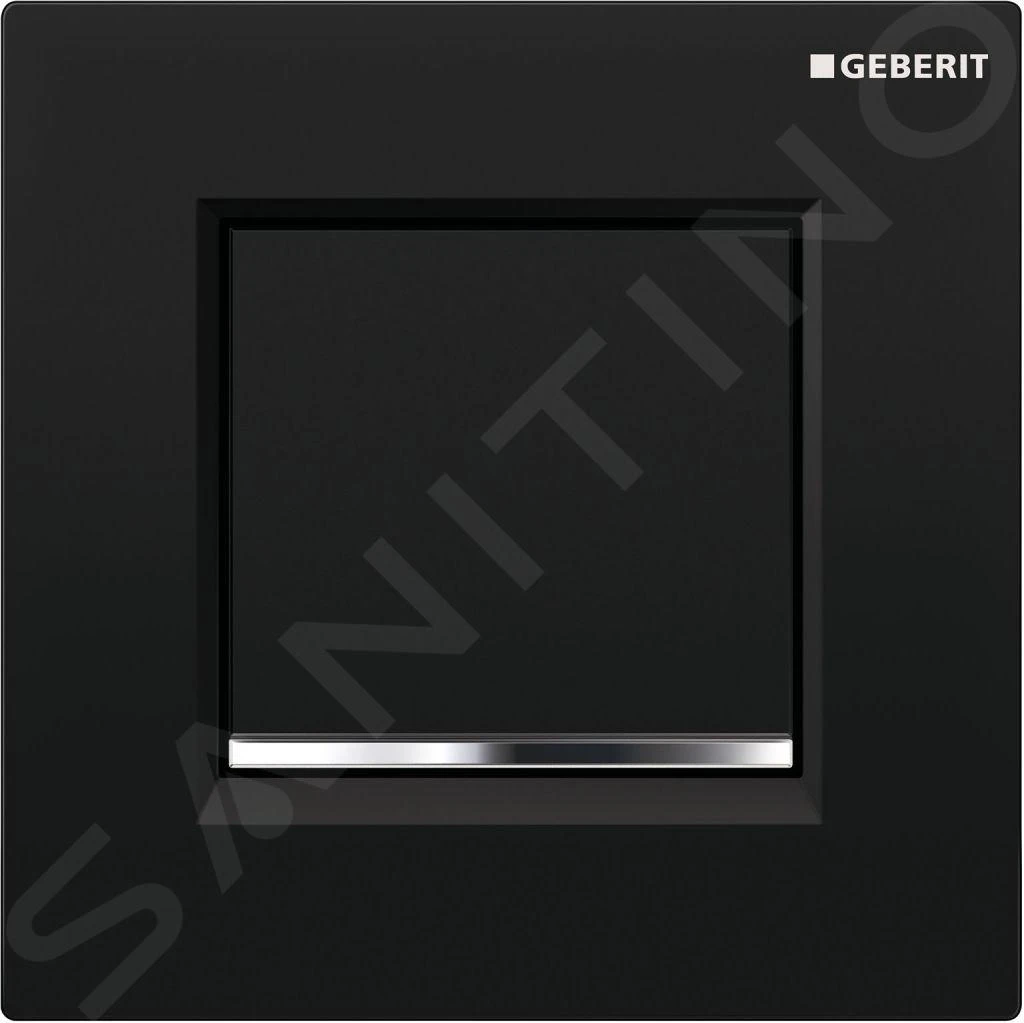 Geberit Spoelsystemen - Urinoirstuursysteem Met Pneumatische Spoelactivering, Bedieningsplaat Type 30, Zwart/glanzend Chroom 116.017.KM.1 3 Geberit Spoelsystemen - Urinoirstuursysteem Met Pneumatische Spoelactivering, Bedieningsplaat Type 30, Zwart/glanzend Chroom 116.017.KM.1