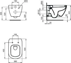 Ideal Standard Tesi - Hangend Toilet, Wit T007801 8 Ideal Standard Tesi - Hangend Toilet, Wit T007801 -Geberit Winkel 8551d077be02226688167755