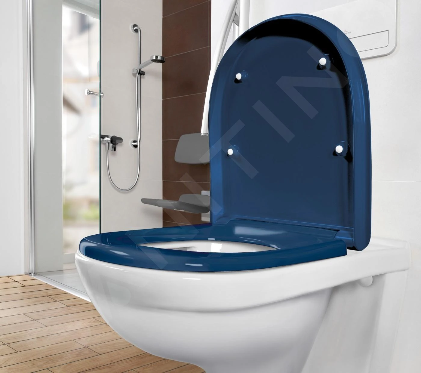 Villeroy & Boch ViCare - WC-zitting, SoftClose, QuickRelease, AntiBac, Blauw 9M67S1P1 5 Villeroy & Boch ViCare - WC-zitting, SoftClose, QuickRelease, AntiBac, Blauw 9M67S1P1 - Afbeelding 3