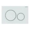 Geberit Sigma20 - Bedieningsplaat, Dual Flush Spoeling, Wit/mat Wit 115.882.11.1