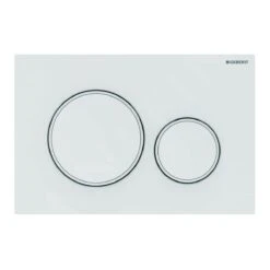 Geberit Sigma20 - Bedieningsplaat, Dual Flush Spoeling, Wit/mat Wit 115.882.11.1