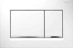 Geberit Sigma30 - Bedieningsplaat, Wit/chroom 115.883.KJ.1