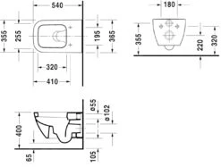 Duravit Happy D.2 - Wandcloset, Met WonderGliss, Wit 22210900001 -Geberit Winkel 98668aa4b12e9d9bb7210cfd