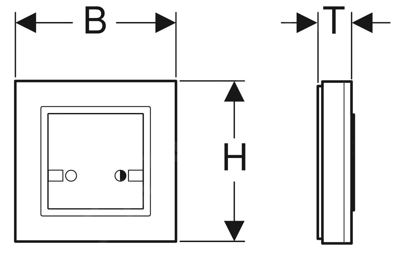 Geberit Spoelsystemen - Bedieningsplaat Voor Elektronische Spoeling, Batterijvoeding 241.568.00.1 4 Geberit Spoelsystemen - Bedieningsplaat Voor Elektronische Spoeling, Batterijvoeding 241.568.00.1 - Afbeelding 2