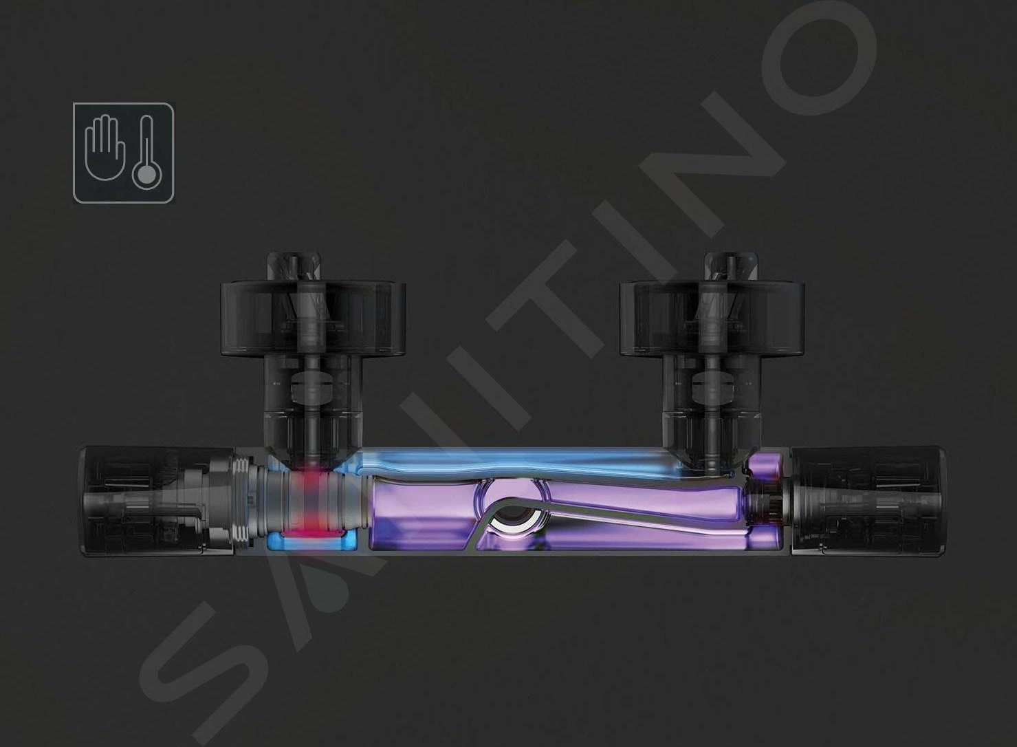 Ideal Standard Conca Tap - Inbouw Mengkraan, Voor 2 Functies, Silver Storm A7374GN 5 Ideal Standard Conca Tap - Inbouw Mengkraan, Voor 2 Functies, Silver Storm A7374GN - Afbeelding 3