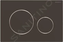 Geberit Sigma20 - Bedieningsplaat, Mat Zwart/chroom 115.882.14.1