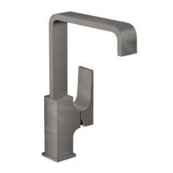 Hansgrohe Metropol - Wastafelkraan Met Afvoergarnituur Push-Open, Geborsteld Zwart Chroom 32511340