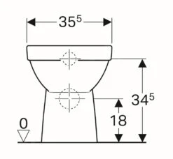 Geberit Selnova Square - Staande Toiletpot, 530x355 Mm, Rimfree, Wit 500.153.01.1 -Geberit Winkel a3343ed91c6c0bf648577c47