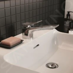 Ideal Standard Conca Tap - Wastafelkraan Met Waste, Magnetic Grey BC753A5 -Geberit Winkel a6b284ad75fd29bfb176442d