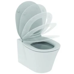 Ideal Standard Connect Air - Hangend Toilet, Rimless, Met Ideal Plus, Wit E0155MA -Geberit Winkel bb8659cf046ba9c01c82d16c