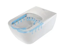 Duravit Viu - Wandtoilet, Rimless, Met WonderGliss, Alpine Wit 25110900001 -Geberit Winkel c03c577d05223253fcf4cb46