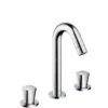 Hansgrohe Logis - Wastafelkraan Met Waste, 3-gats, Chroom 71133000 -Geberit Winkel c6d86621983ee9b5fe8e579b