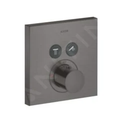 Axor ShowerSelect - Thermostaat Afbouwdeel Voor 2 Functies, Geborsteld Zwart Chroom 36715340