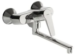 Hansa Polo - Wastafelkraan Met Draaibare Uitloop, Thermo Cool, Chroom 51622193