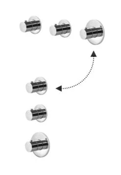 Paffoni Modular Box - Thermostatische Inbouwkraan, Voor 2 Uitgangen, Geborsteld Goud MDE018HGSP -Geberit Winkel d10d1c0d1daa5a8bff81d295