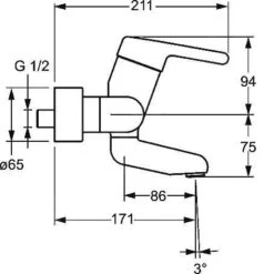 Hansa Medipro - Eengreeps Wastafelkraan, Chroom 02532203 6 Hansa Medipro - Eengreeps Wastafelkraan, Chroom 02532203 -Geberit Winkel d5661763f942da8c9a037f5d
