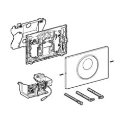 Geberit Sigma10 - Elektronische Bedieningsplaat, Netvoeding, Geborsteld/glanzend Rvs 115.890.SN.6 -Geberit Winkel d6a471d341e16ae7b3d4a450