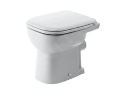 Duravit D-Code - Staande Closet, Afvoer Naar Achter, Vlakspoel, Met HygieneGlaze, Alpine Wit 21090920002