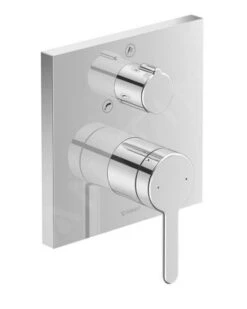 Duravit C.1 - Inbouw Thermostatische Badkraan, Voor 2 Functies, Chroom C15210011010