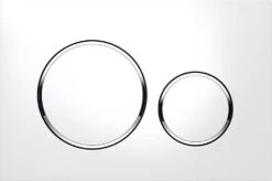 Geberit Sigma20 - SIGMA20 Bedieningsplaat, Wit/chroom 115.882.KJ.1